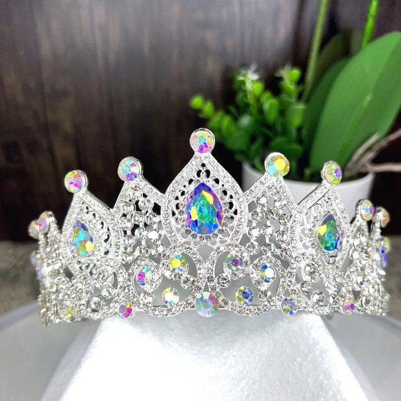 Accessories - Wedding Crystal Crown Queen Tiara Bride Crowns for Women Princess Birthday Party